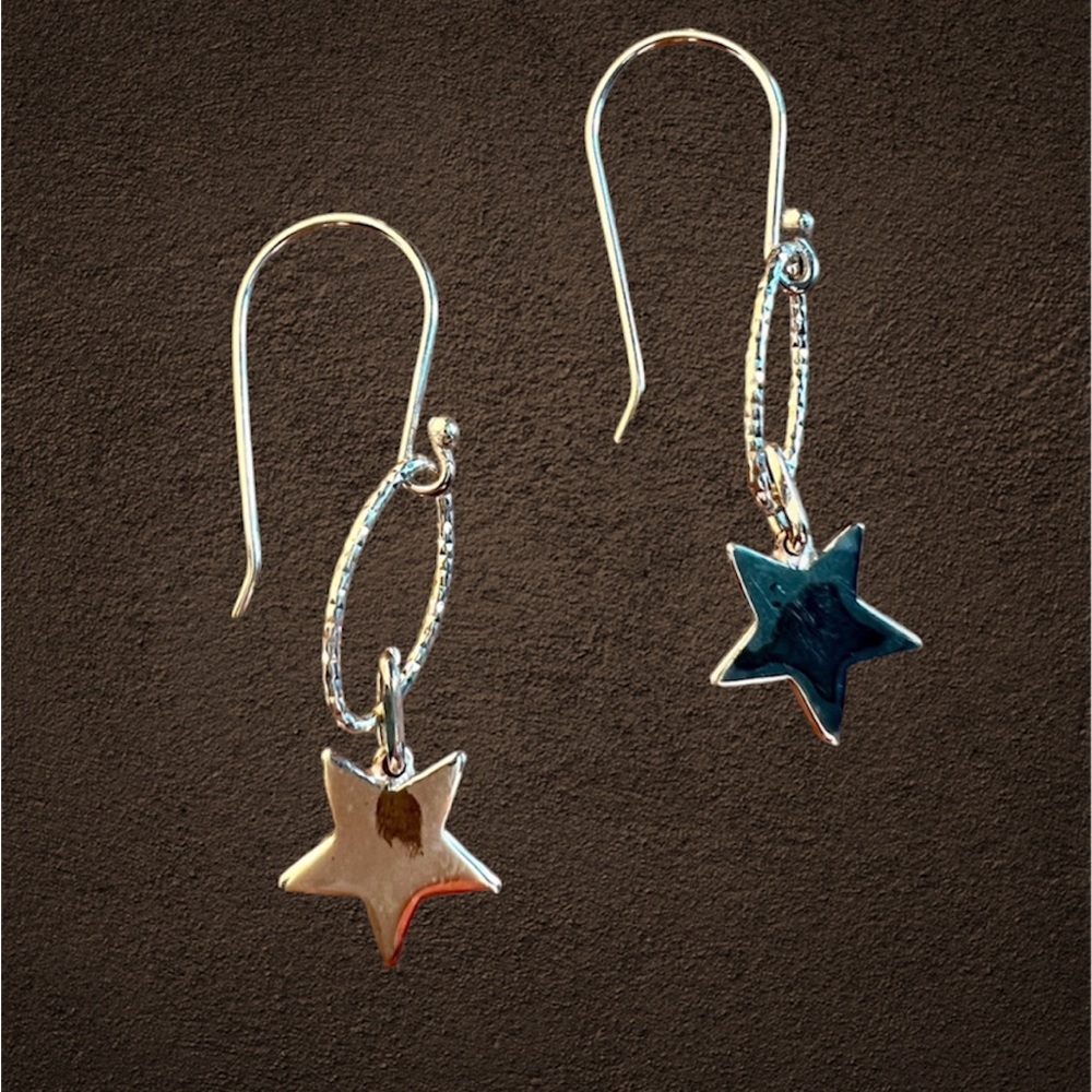 Silver Star earrings